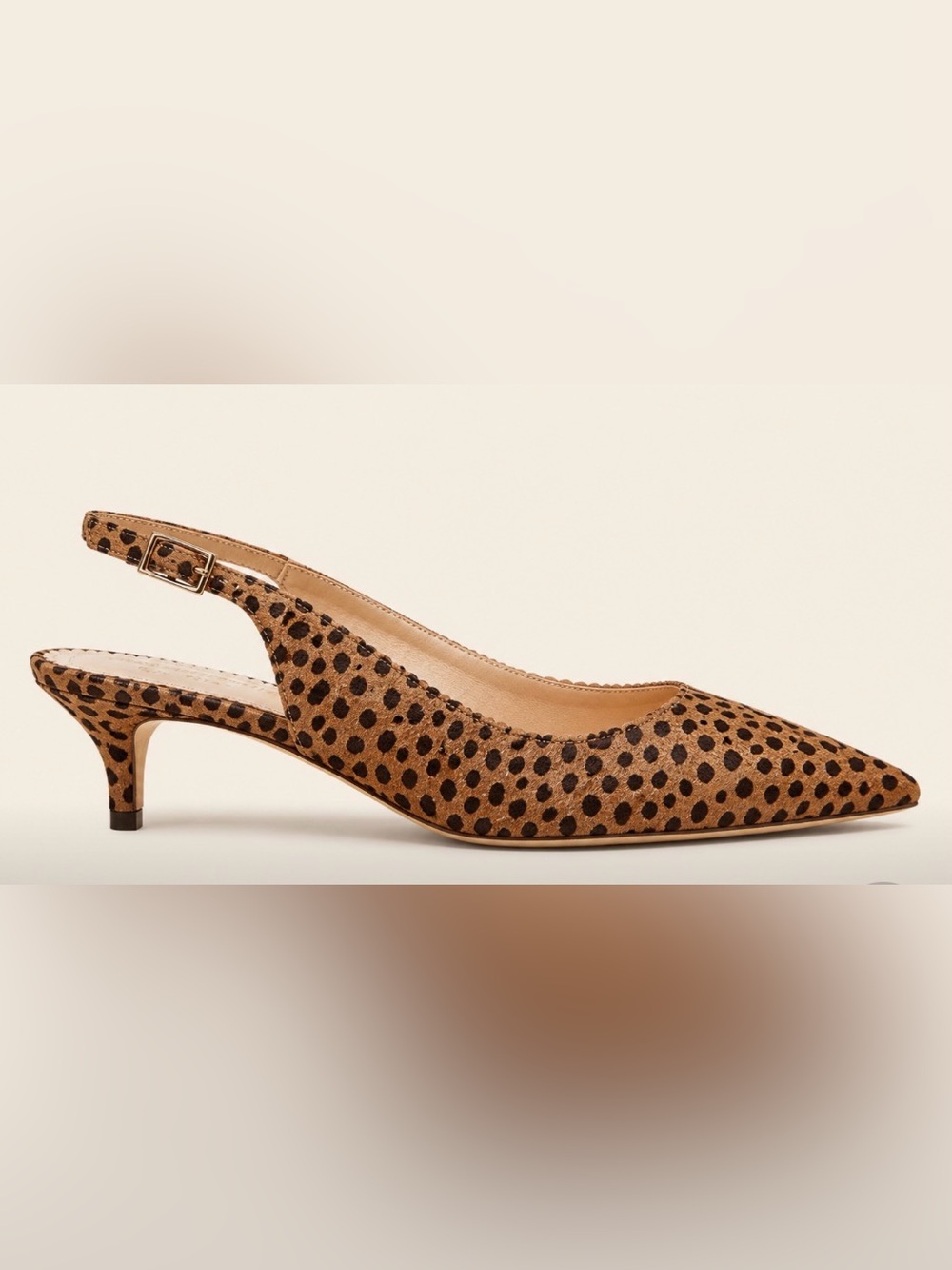 Isaac Mizrahi NWOT Leopard Print Slingback Pumps | Kitten Heel | Y2K | Size 9.5